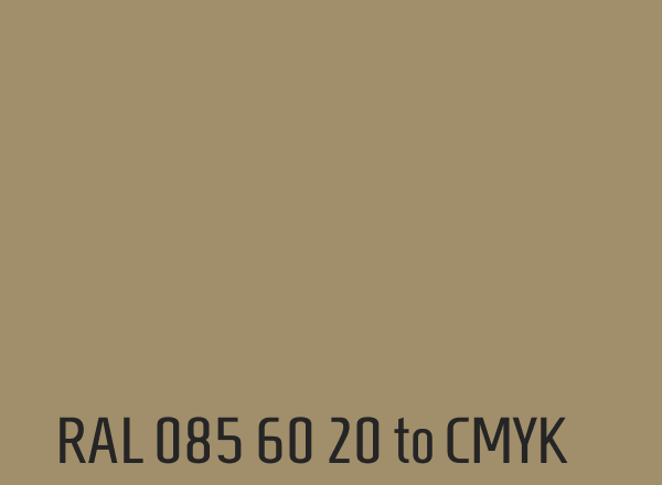 RAL 085 60 20 to CMYK