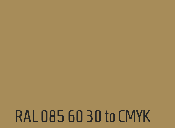 RAL 085 60 30 to CMYK