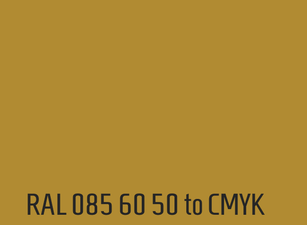 RAL 085 60 50 to CMYK
