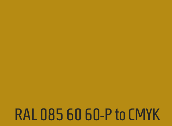 RAL 085 60 60-P to CMYK
