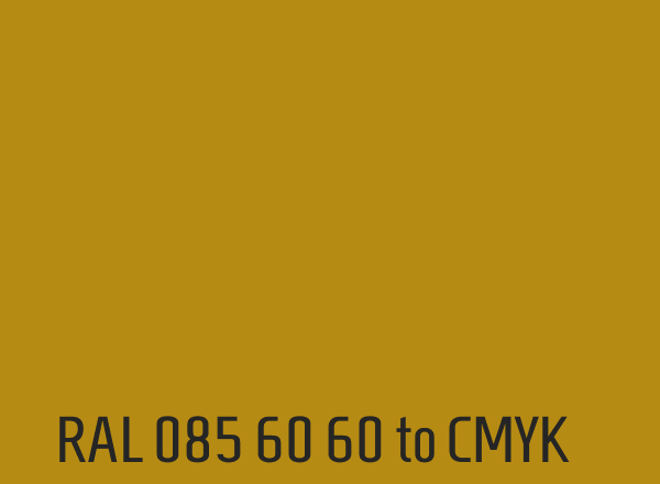 RAL 085 60 60 to CMYK