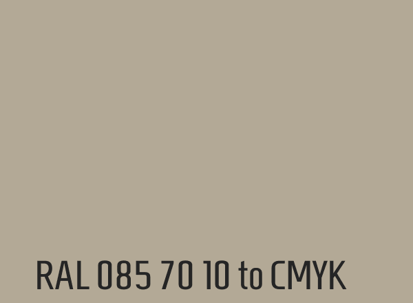 RAL 085 70 10 to CMYK