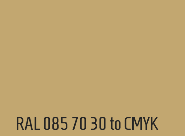 RAL 085 70 30 to CMYK