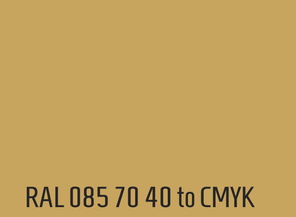 RAL 085 70 40 to CMYK