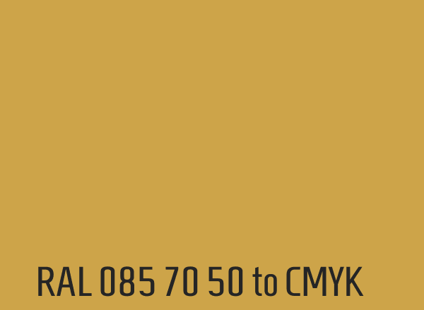 RAL 085 70 50 to CMYK