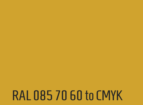 RAL 085 70 60 to CMYK