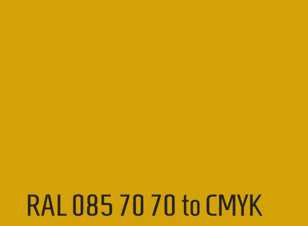 RAL 085 70 70 to CMYK