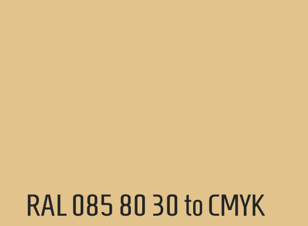 RAL 085 80 30 to CMYK