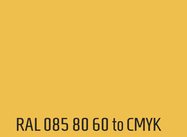RAL 085 80 60 to CMYK