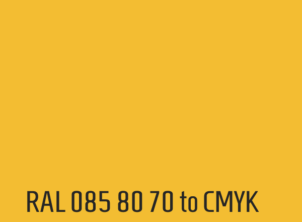 RAL 085 80 70 to CMYK