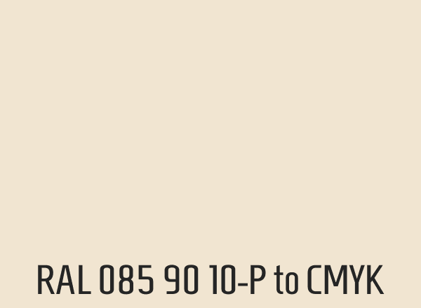 RAL 085 90 10-P to CMYK