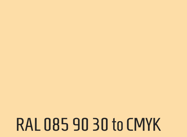 RAL 085 90 30 to CMYK