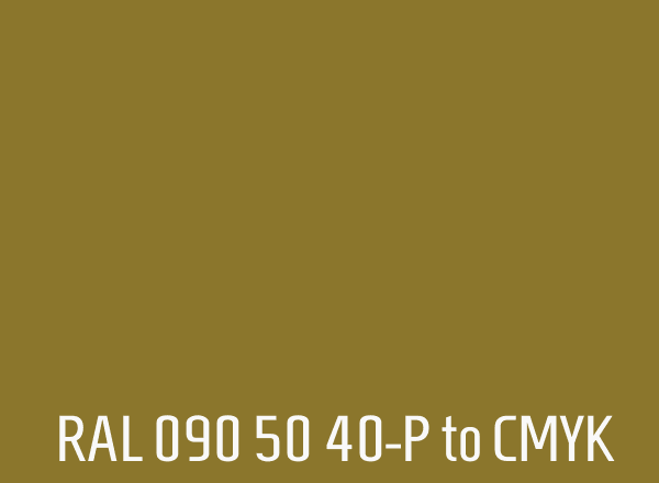 RAL 090 50 40-P to CMYK