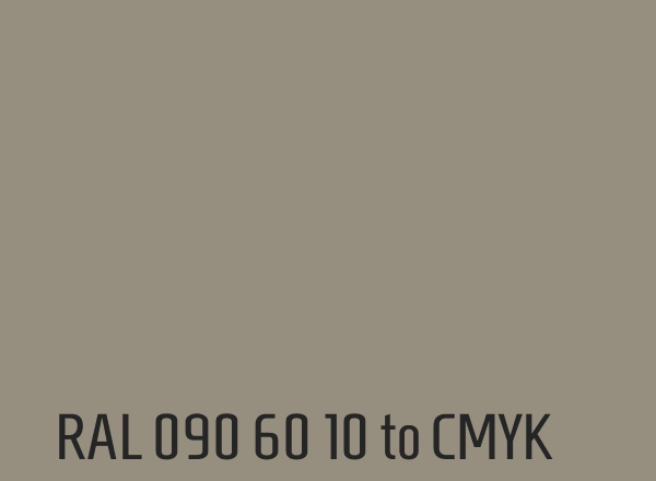 RAL 090 60 10 to CMYK