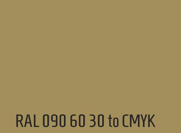 RAL 090 60 30 to CMYK