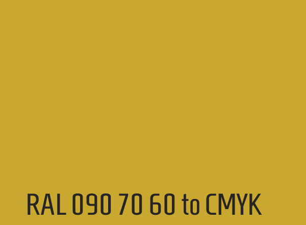 RAL 090 70 60 to CMYK
