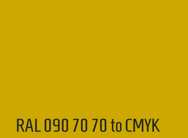 RAL 090 70 70 to CMYK