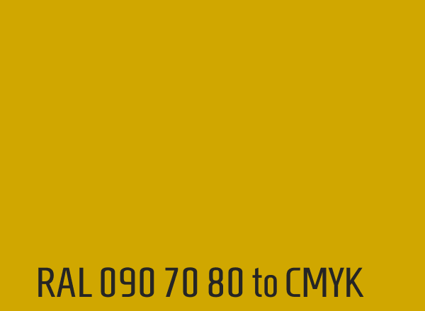 RAL 090 70 80 to CMYK
