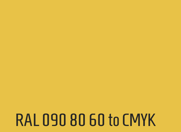 RAL 090 80 60 to CMYK