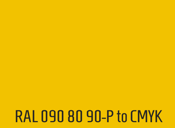 RAL 090 80 90-P to CMYK
