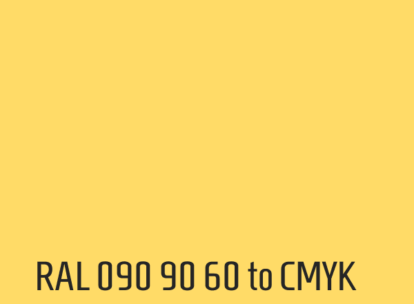 RAL 090 90 60 to CMYK