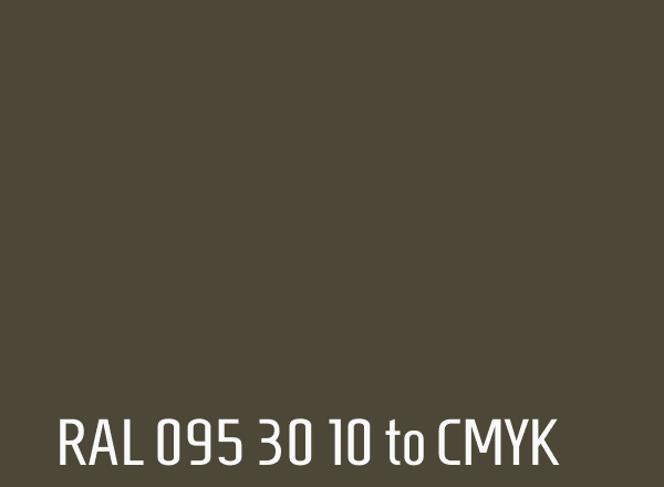 RAL 095 30 10 to CMYK