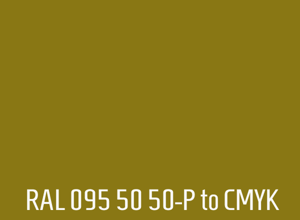 RAL 095 50 50-P to CMYK