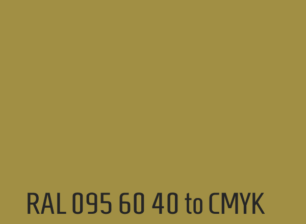 RAL 095 60 40 to CMYK