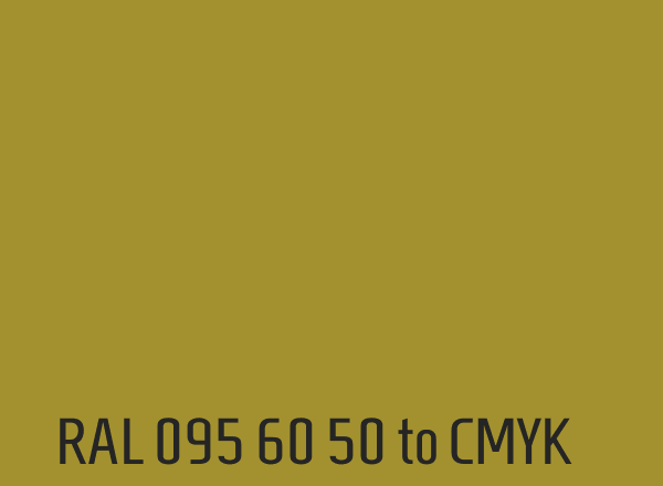 RAL 095 60 50 to CMYK