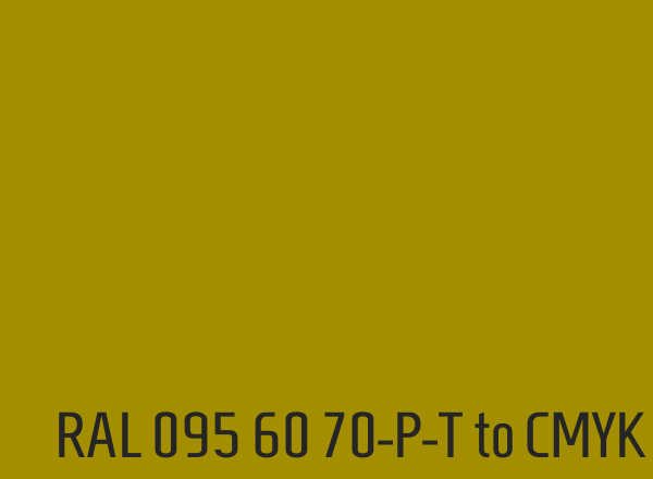 RAL 095 60 70-P-T to CMYK