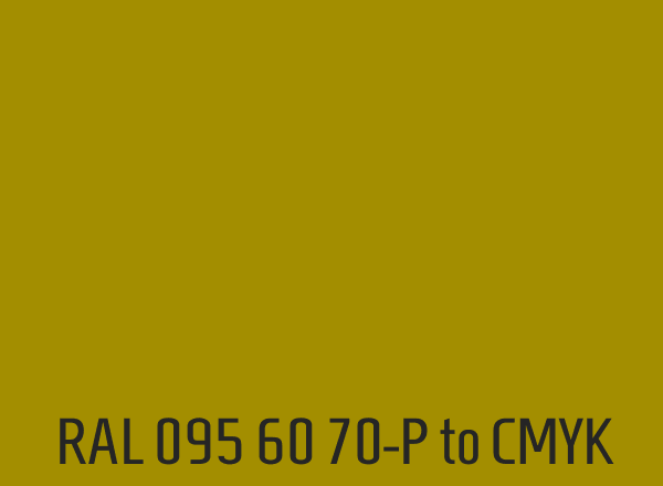 RAL 095 60 70-P to CMYK