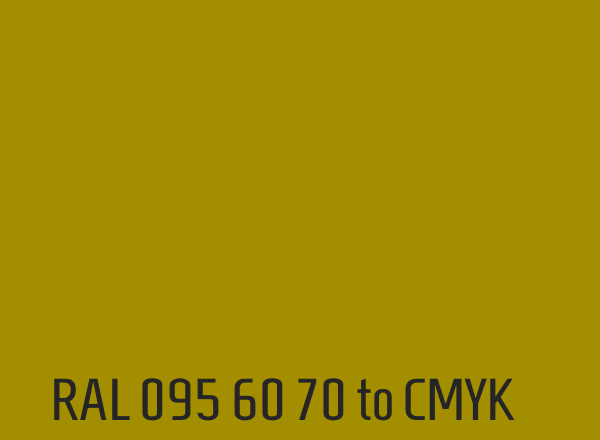 RAL 095 60 70 to CMYK