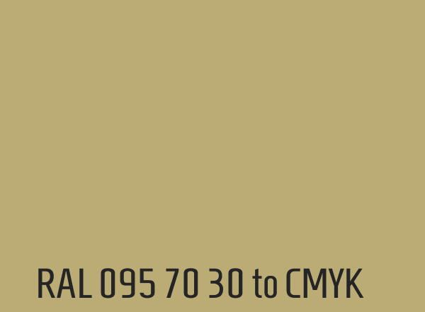 RAL 095 70 30 to CMYK