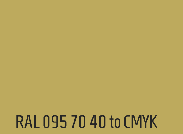 RAL 095 70 40 to CMYK