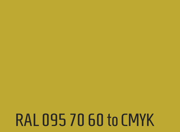 RAL 095 70 60 to CMYK