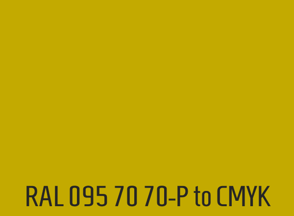 RAL 095 70 70-P to CMYK