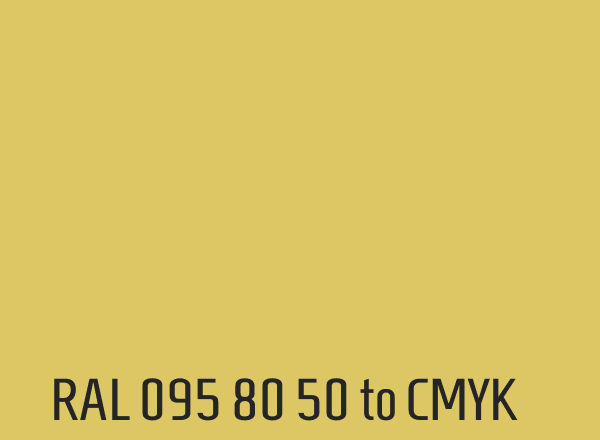 RAL 095 80 50 to CMYK