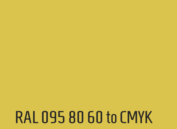 RAL 095 80 60 to CMYK