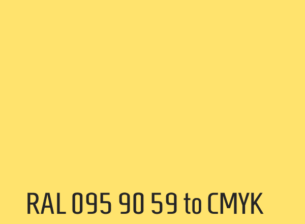 RAL 095 90 59 to CMYK