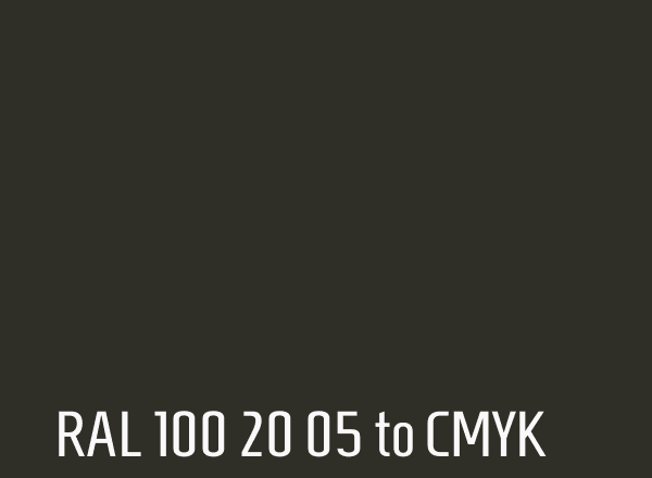 RAL 100 20 05 to CMYK