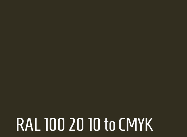 RAL 100 20 10 to CMYK