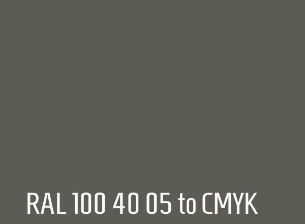 RAL 100 40 05 to CMYK