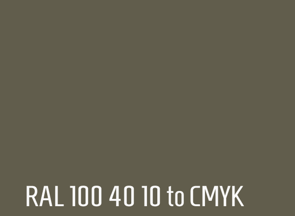 RAL 100 40 10 to CMYK