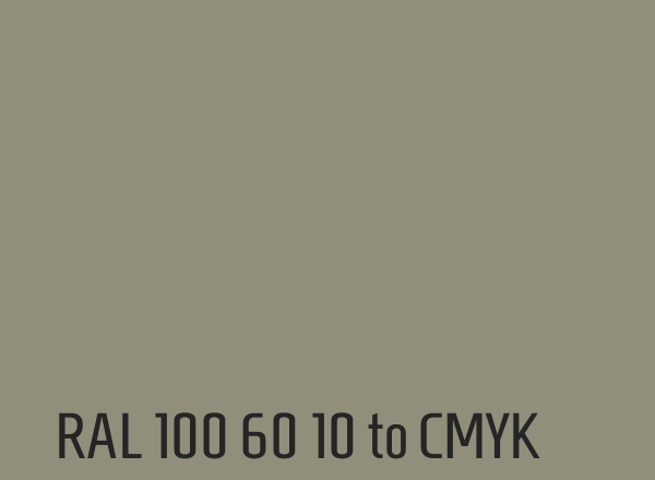 RAL 100 60 10 to CMYK