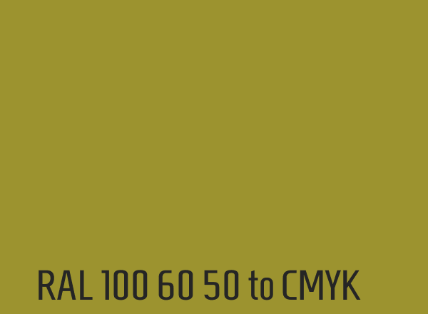 RAL 100 60 50 to CMYK