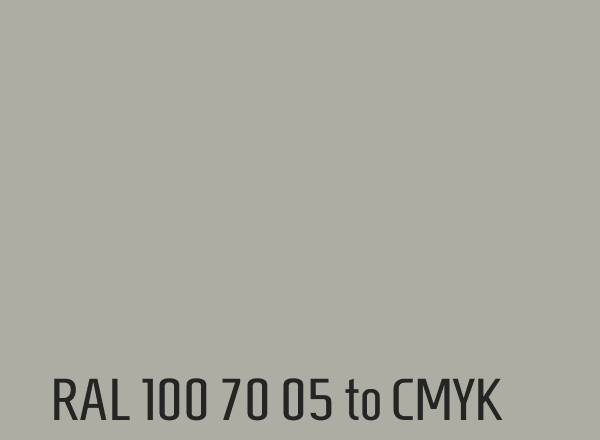 RAL 100 70 05 to CMYK
