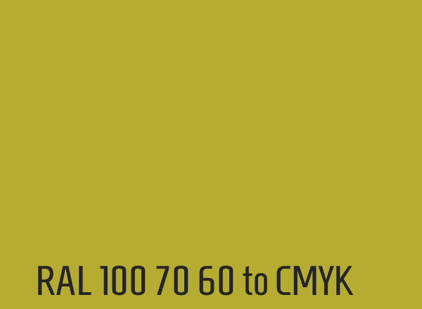RAL 100 70 60 to CMYK