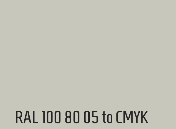 RAL 100 80 05 to CMYK