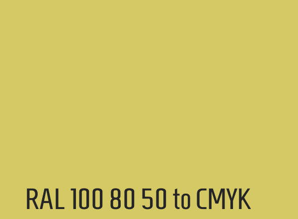 RAL 100 80 50 to CMYK