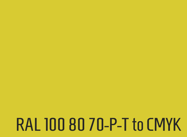 RAL 100 80 70-P-T to CMYK